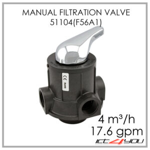 Manual Multiport Filter Valve Runxin 51102 F56A 4 m³/h