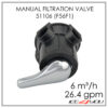 Manual Multiport Filter Valve Runxin 51106 F56F1 6 m³/h