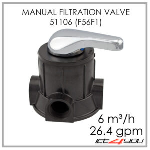 Manual Multiport Filter Valve Runxin 51106 F56F1 6 m³/h