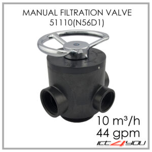 Manual Multiport Filter Valve Runxin 51110 N56D 10 m³/h