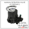 Manual Multiport Softener Valve Runxin 61104 F64A1 4 m³/h