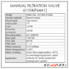 Manual Multiport Softener Valve Runxin 61104 F64A1 4 m³/h