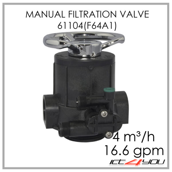 Manual Multiport Softener Valve Runxin 61104 F64A1 4 m³/h