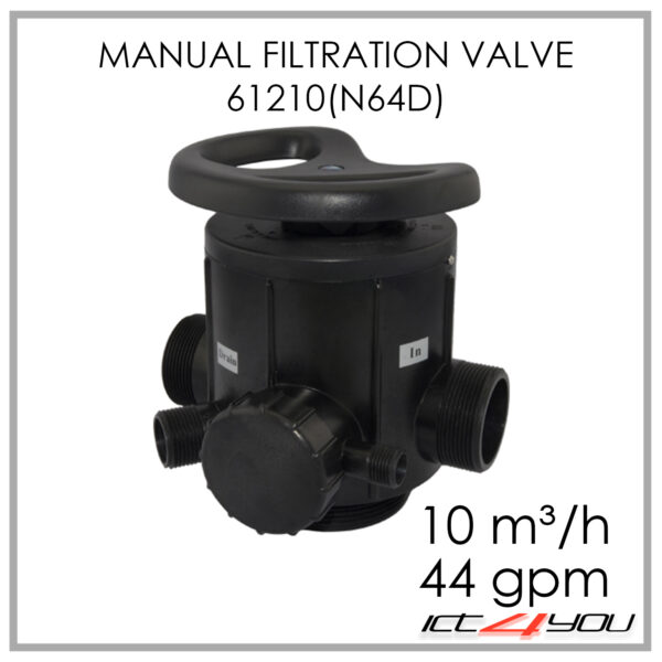 Manual Multiport Softener Valve Runxin 61210 N64D 10 m³/h